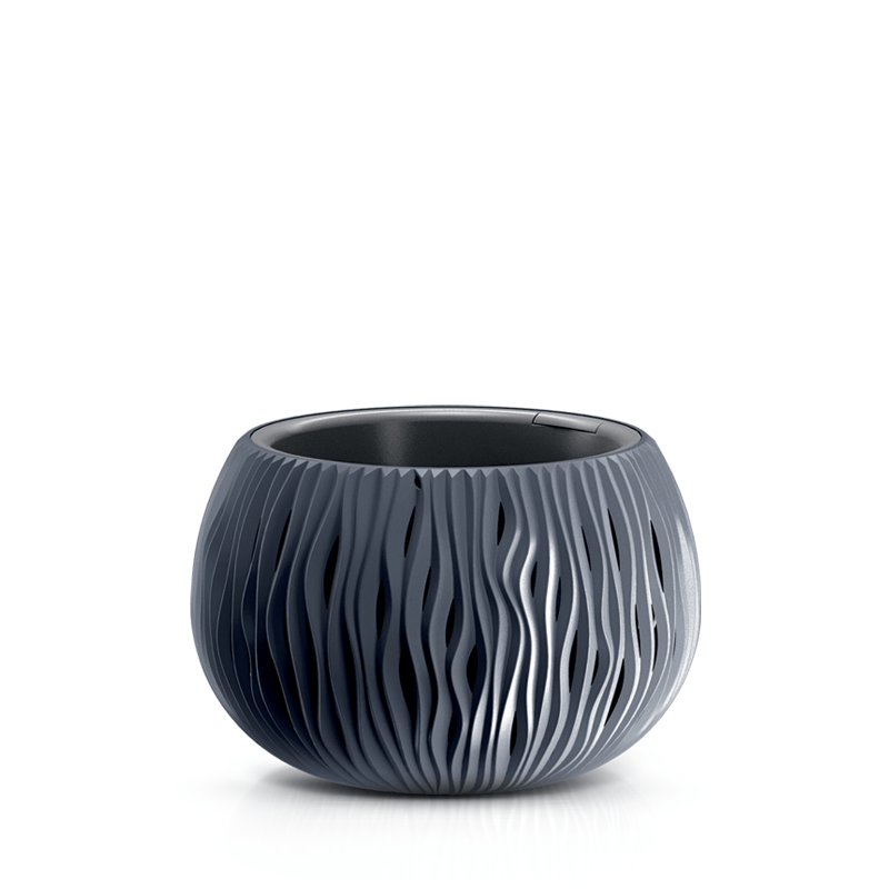 Doniczka BOWL SANDY - antracytowy | 290 mm
