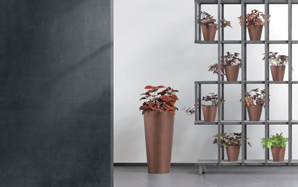 Doniczka TUBUS SLIM CORTEN - stal kortenowa | 150 mm - obrazek 3