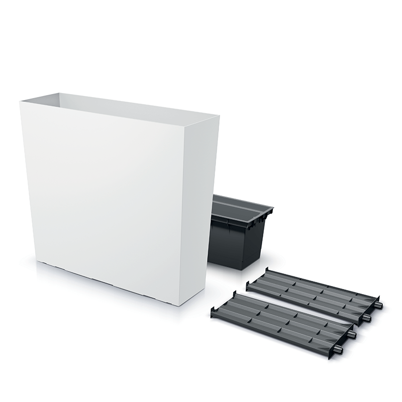 Doniczka URBI CASE TOWER - biały | 770 mm